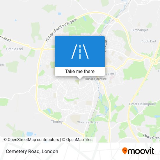 Cemetery Road map