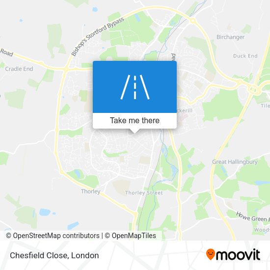 Chesfield Close map
