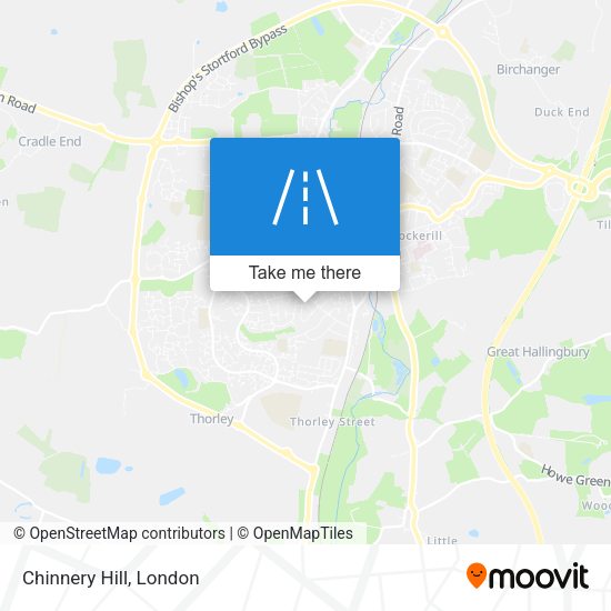 Chinnery Hill map