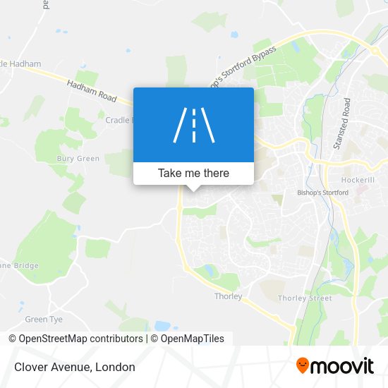 Clover Avenue map