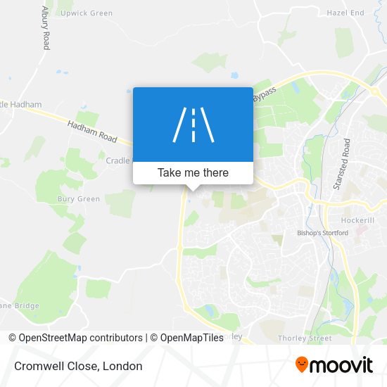 Cromwell Close map