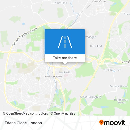 Edens Close map