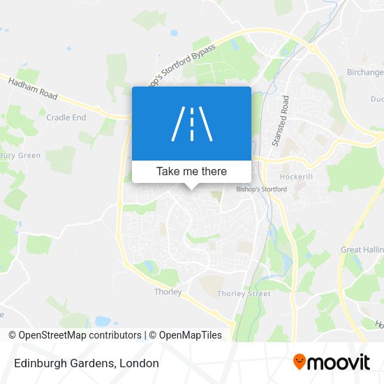 Edinburgh Gardens map