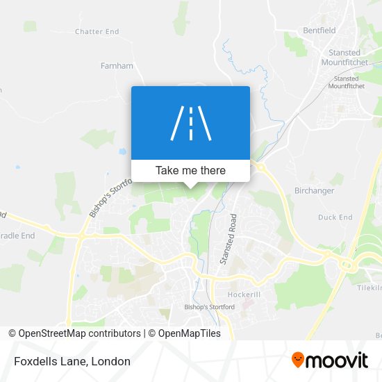 Foxdells Lane map