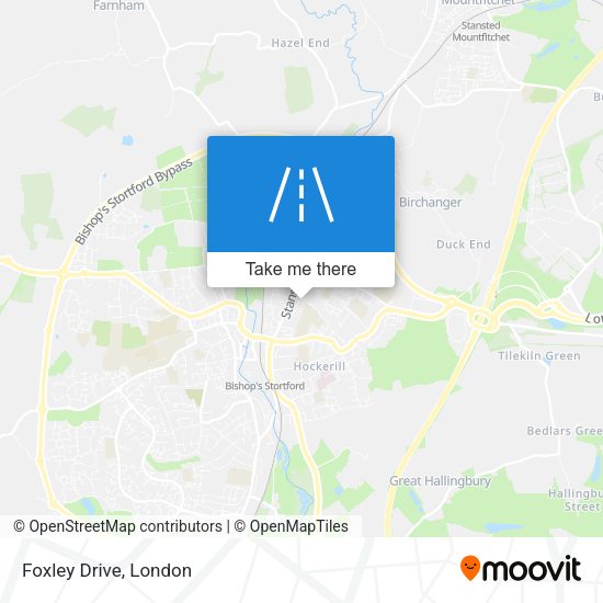 Foxley Drive map