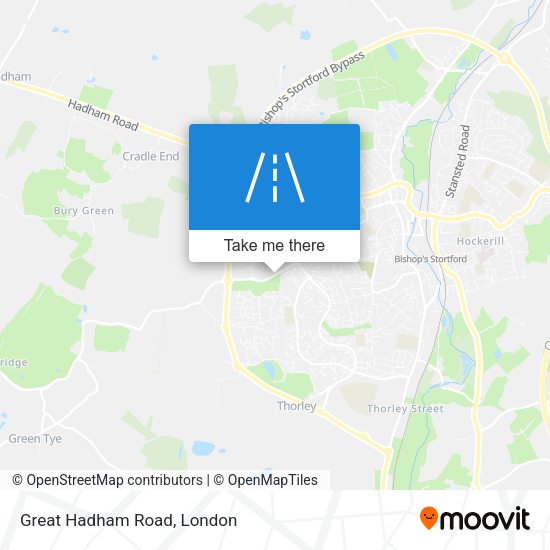 Great Hadham Road map