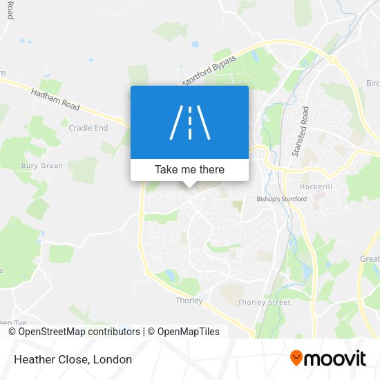 Heather Close map