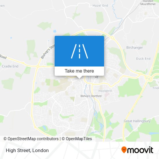 High Street map