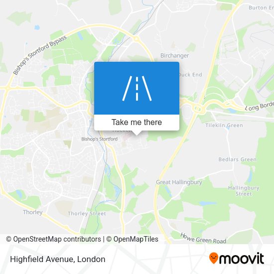 Highfield Avenue map