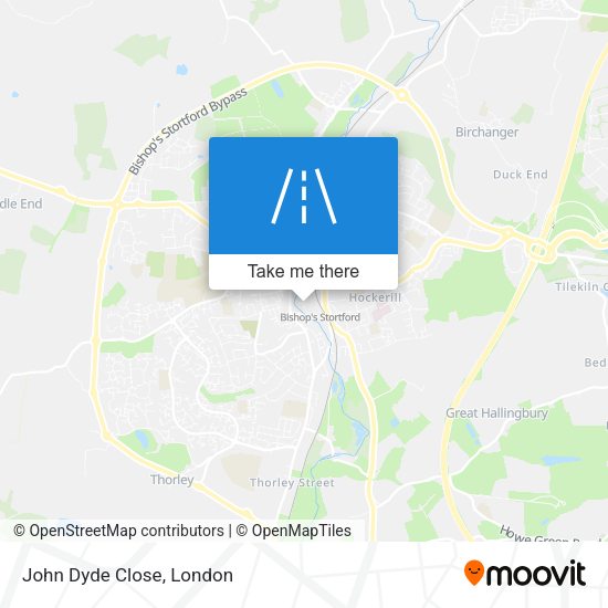 John Dyde Close map