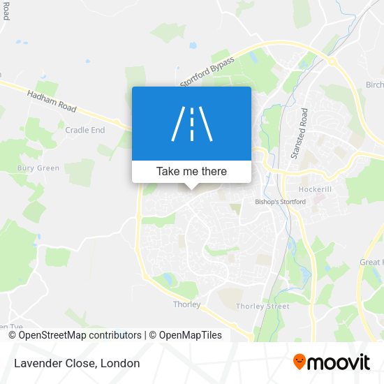 Lavender Close map