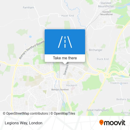 Legions Way map