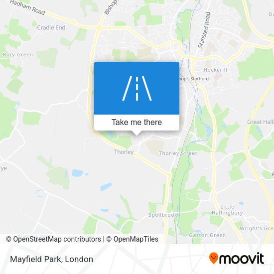 Mayfield Park map