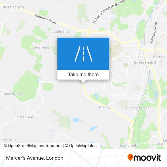 Mercer's Avenue map