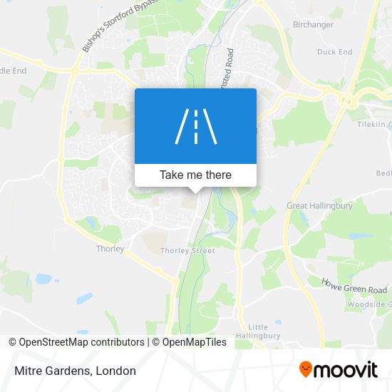 Mitre Gardens map