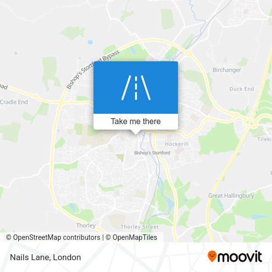 Nails Lane map