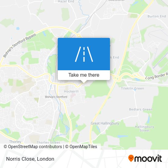 Norris Close map