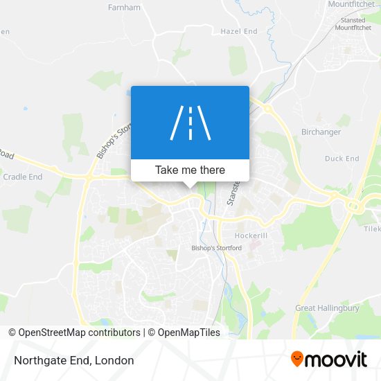 Northgate End map