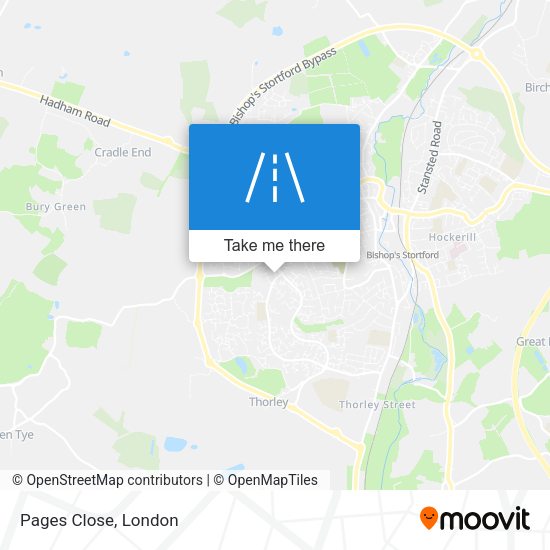 Pages Close map