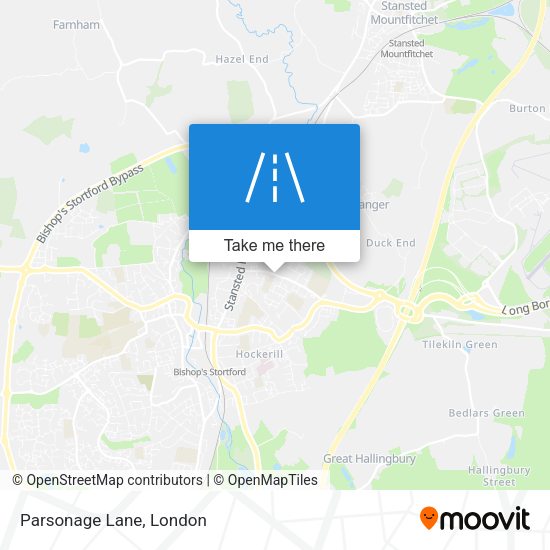 Parsonage Lane map