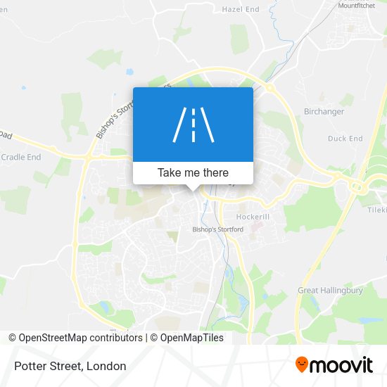 Potter Street map