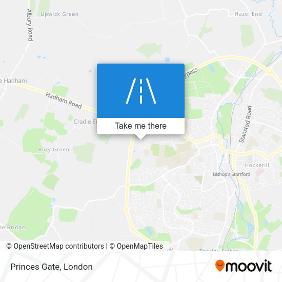 Princes Gate map