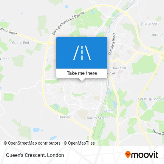 Queen's Crescent map