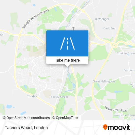 Tanners Wharf map