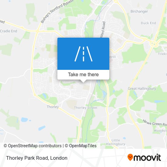 Thorley Park Road map