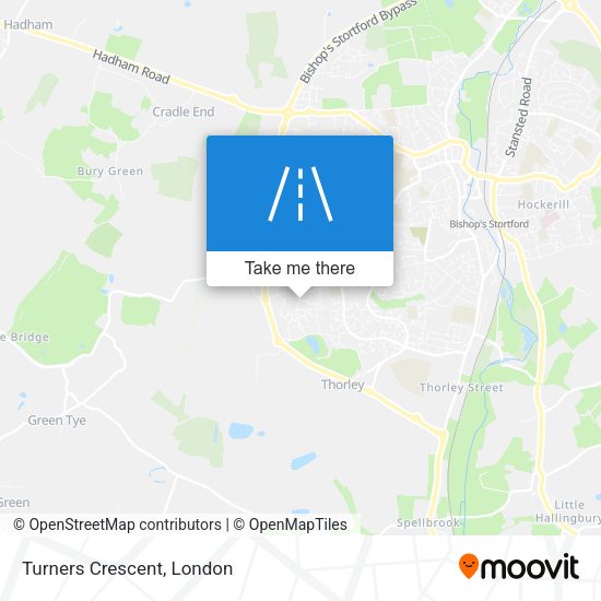 Turners Crescent map