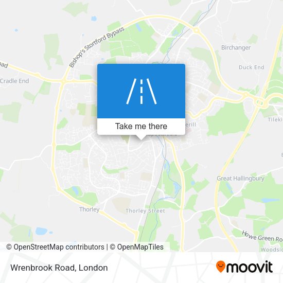 Wrenbrook Road map