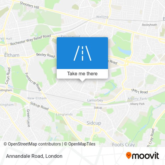Annandale Road map