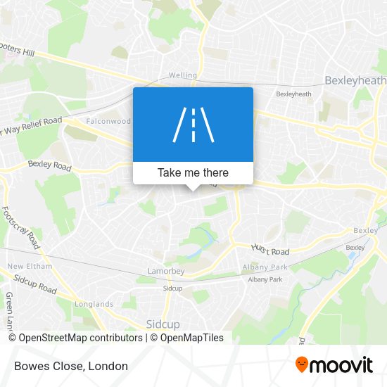 Bowes Close map