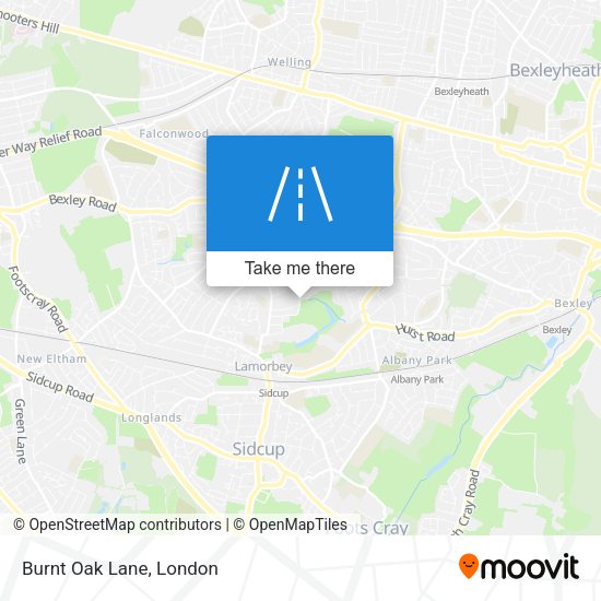 Burnt Oak Lane map