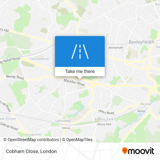 Cobham Close map