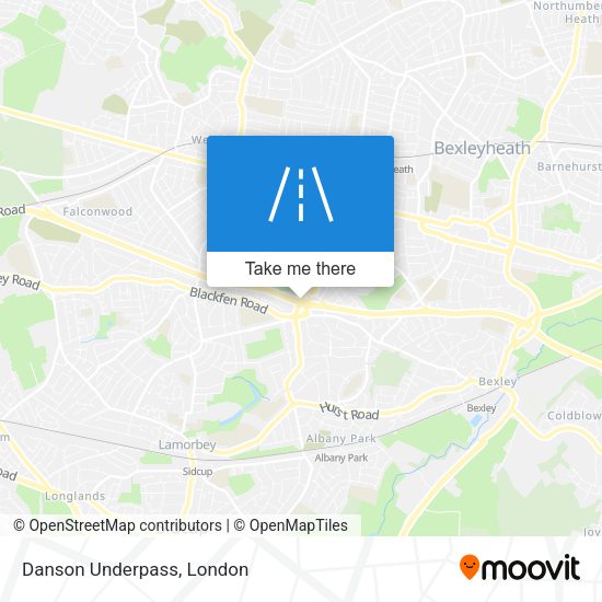 Danson Underpass map
