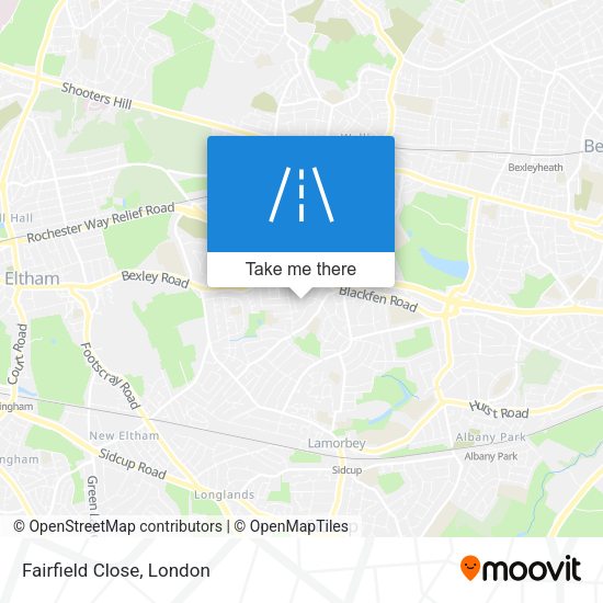 Fairfield Close map