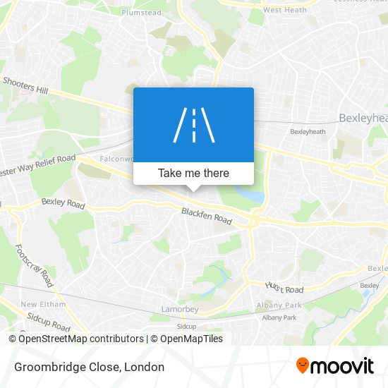 Groombridge Close map