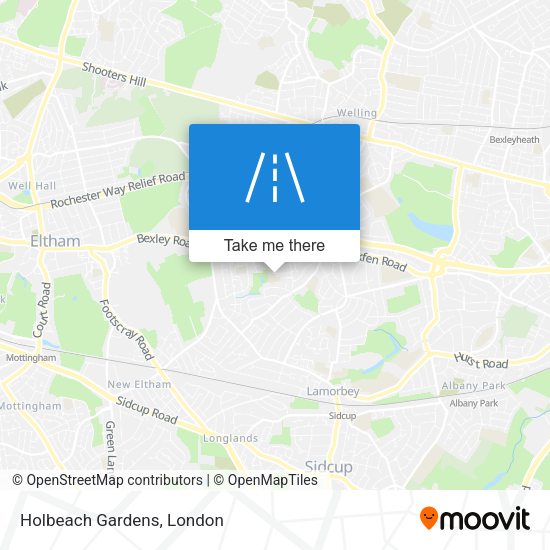 Holbeach Gardens map