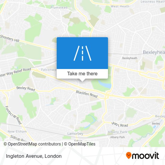 Ingleton Avenue map