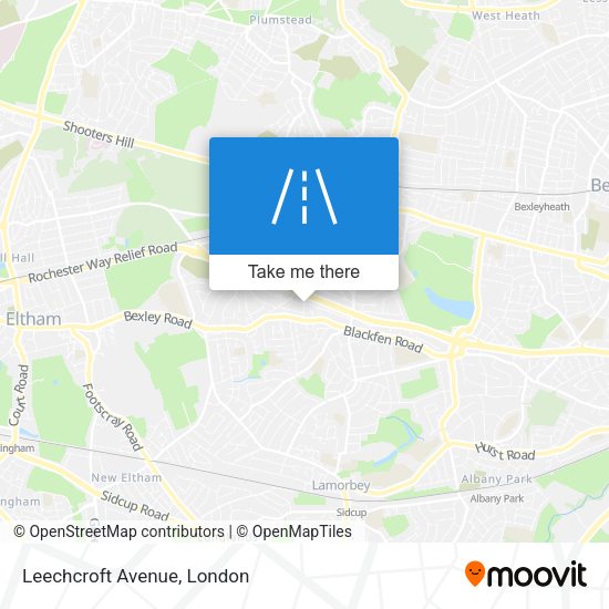 Leechcroft Avenue map