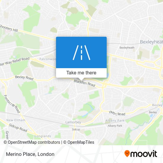 Merino Place map