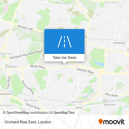 Orchard Rise East map