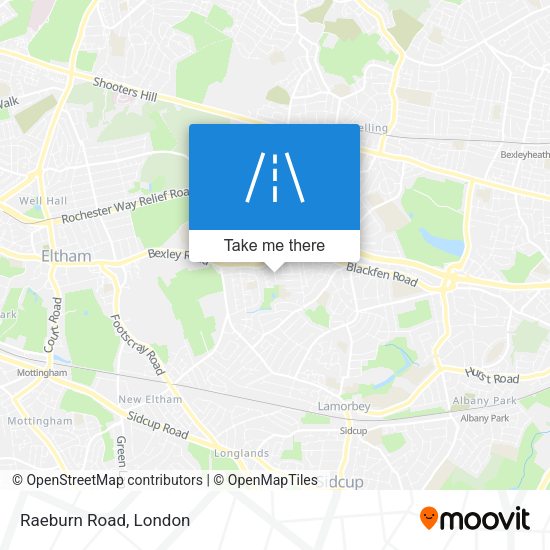 Raeburn Road map