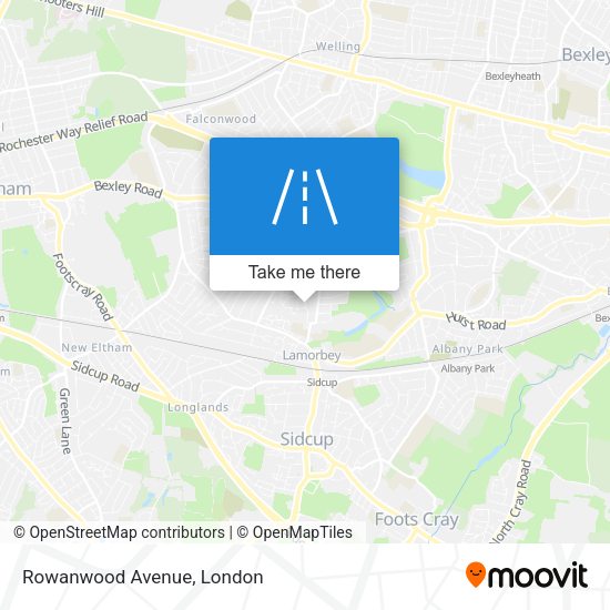 Rowanwood Avenue map