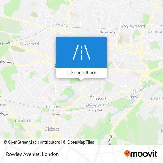 Rowley Avenue map