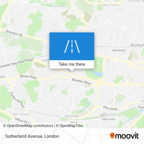 Sutherland Avenue map