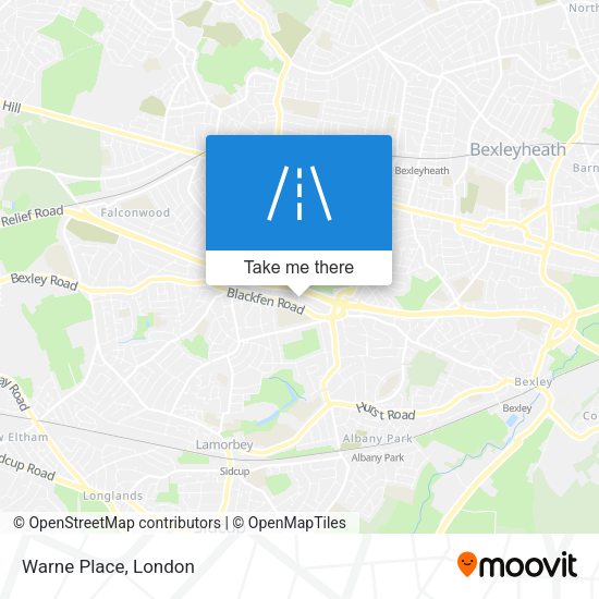 Warne Place map
