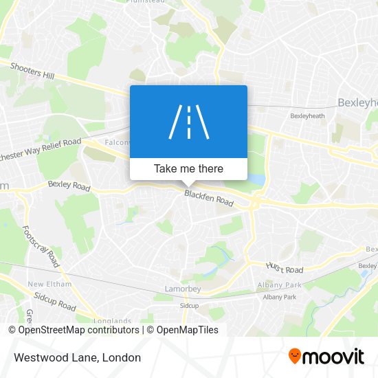 Westwood Lane map