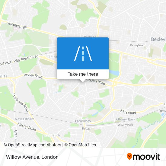 Willow Avenue map